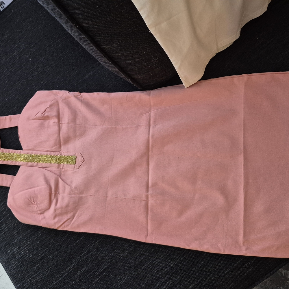 Pink Dress with Gold Accent